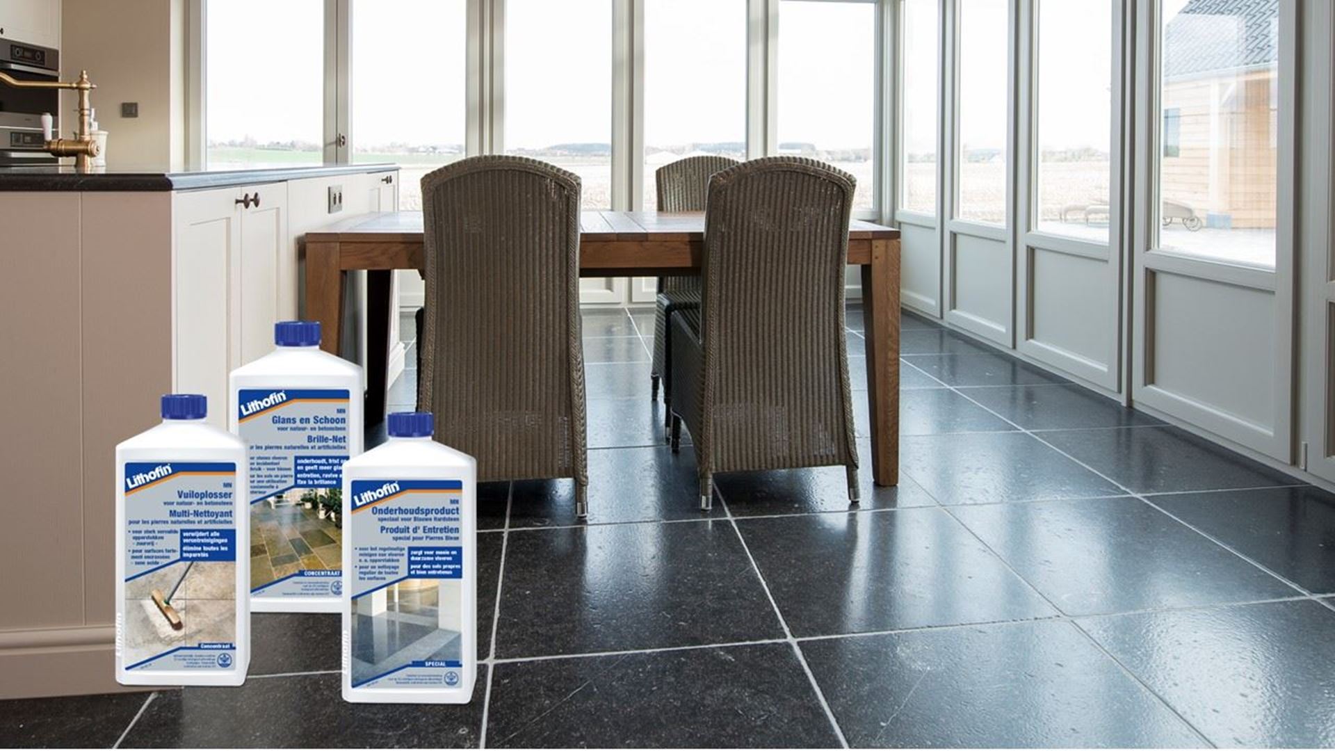 Afbeelding voor categorie Onderhoud Vloeren in blauwe hardsteen