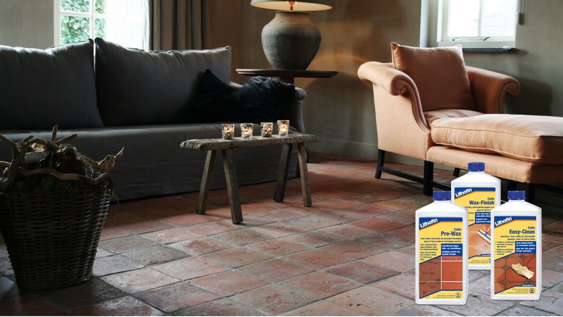 Afbeelding voor categorie Onderhoud Vloeren in Terracotta Tegels 