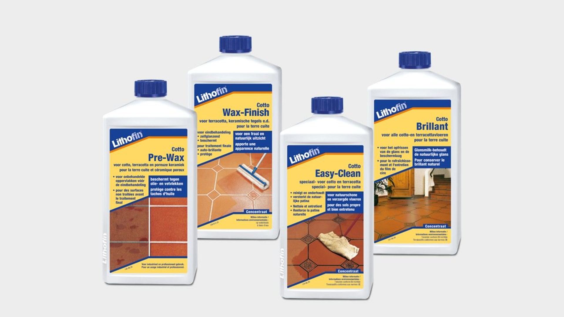 Afbeelding voor categorie De LITHOFIN Cotto-lijn : producten voor terracotta en cotto