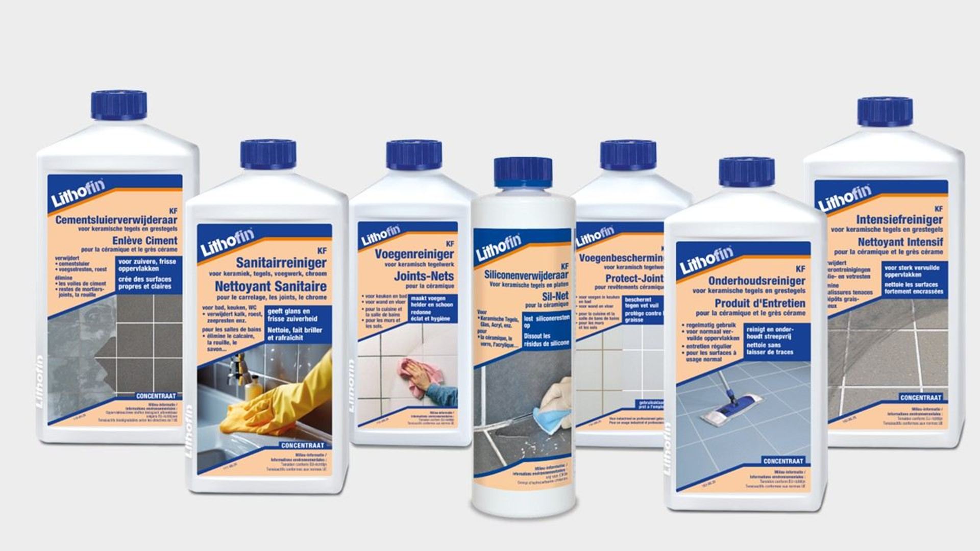 Afbeelding voor categorie de LITHOFIN KF-lijn : producten voor keramische tegels en sanitair